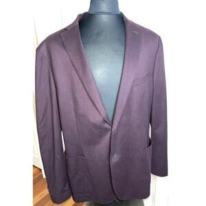 Michael Kors Men’s Burgundy Poly Blend blazer 46R 2 Button DBL‎ Vent